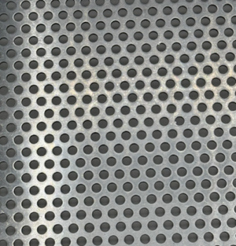 Aluminium Lochblech Rv 5-8, 1,5mm stark, Nahaufnahme der runden Lochung